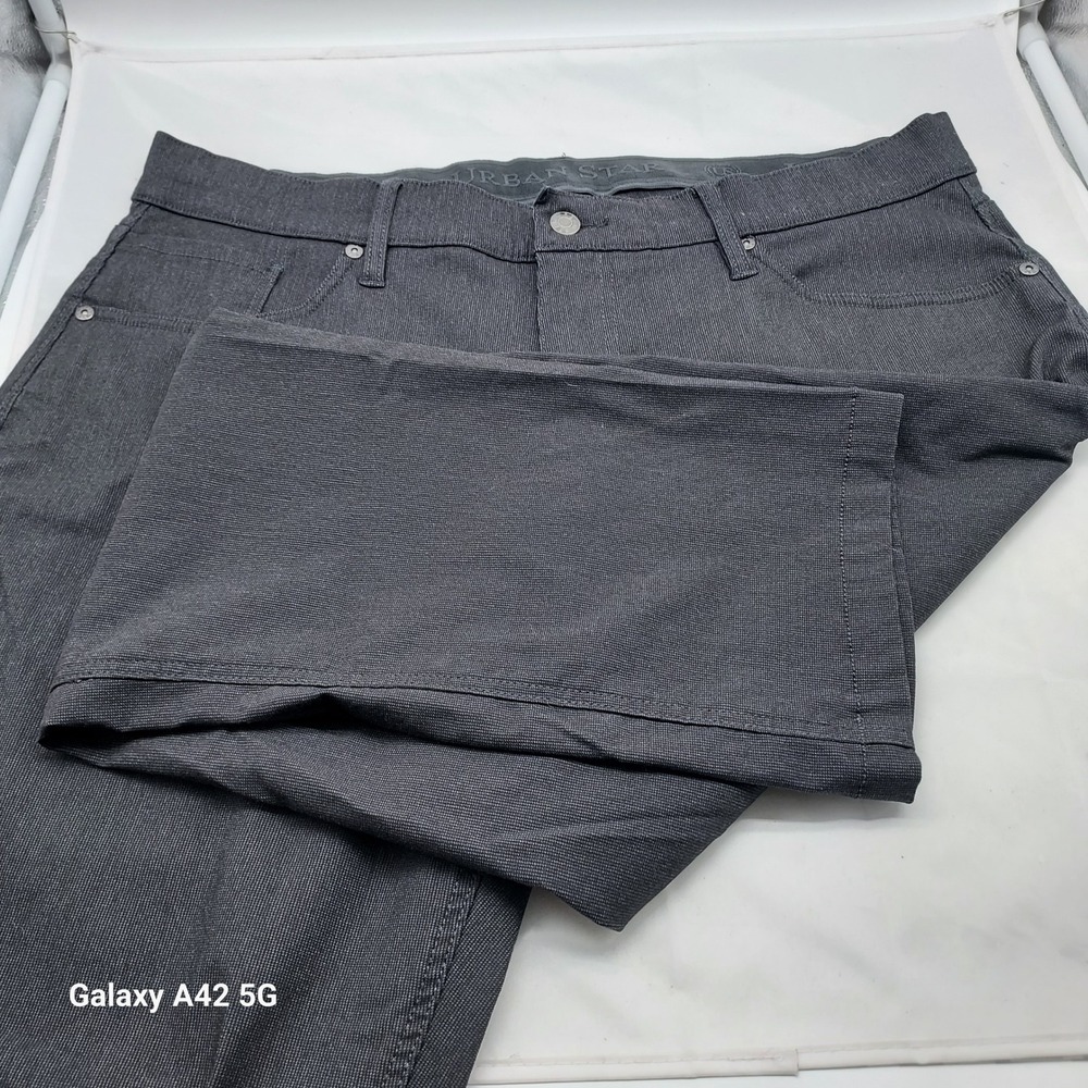 Urban Star Mens Charcoal Gray Straight Leg Stretch Pants 38x29 02519959US